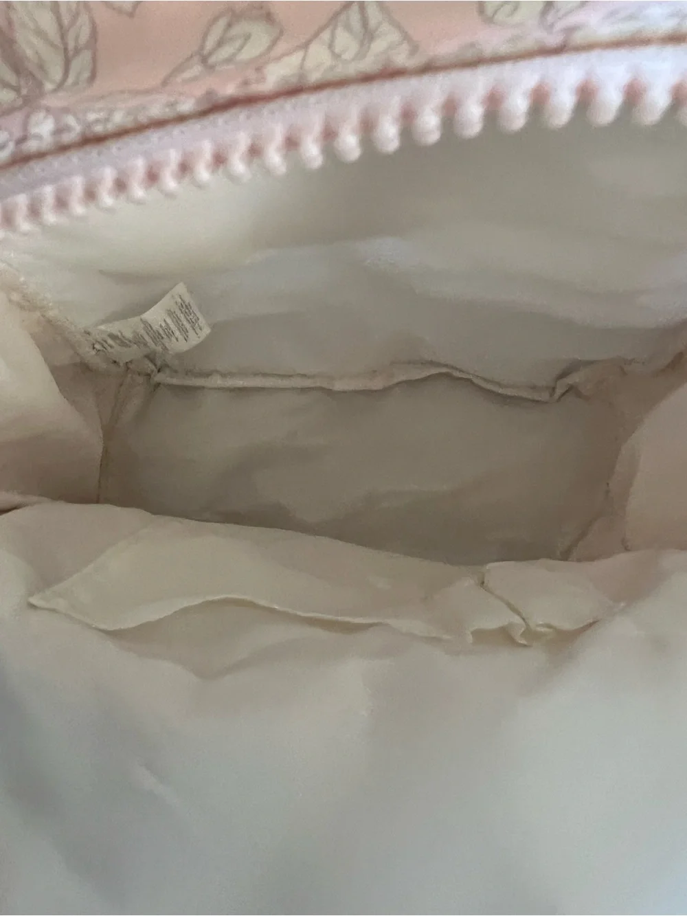 KIPLING Paola Small Backpack Pale Pinky FLORAL FLOWER SILVER WHITE